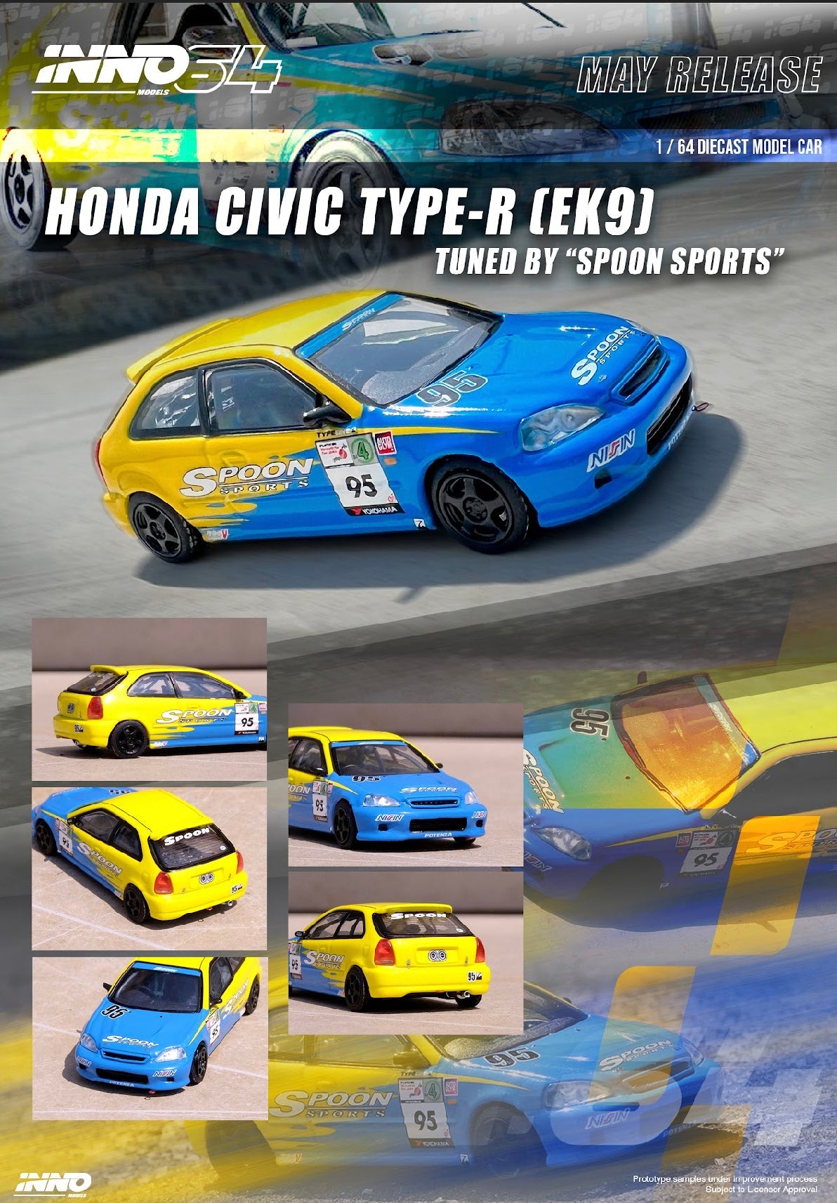 Inno64 Honda Civic Type-R EK9 Spoon Sports
