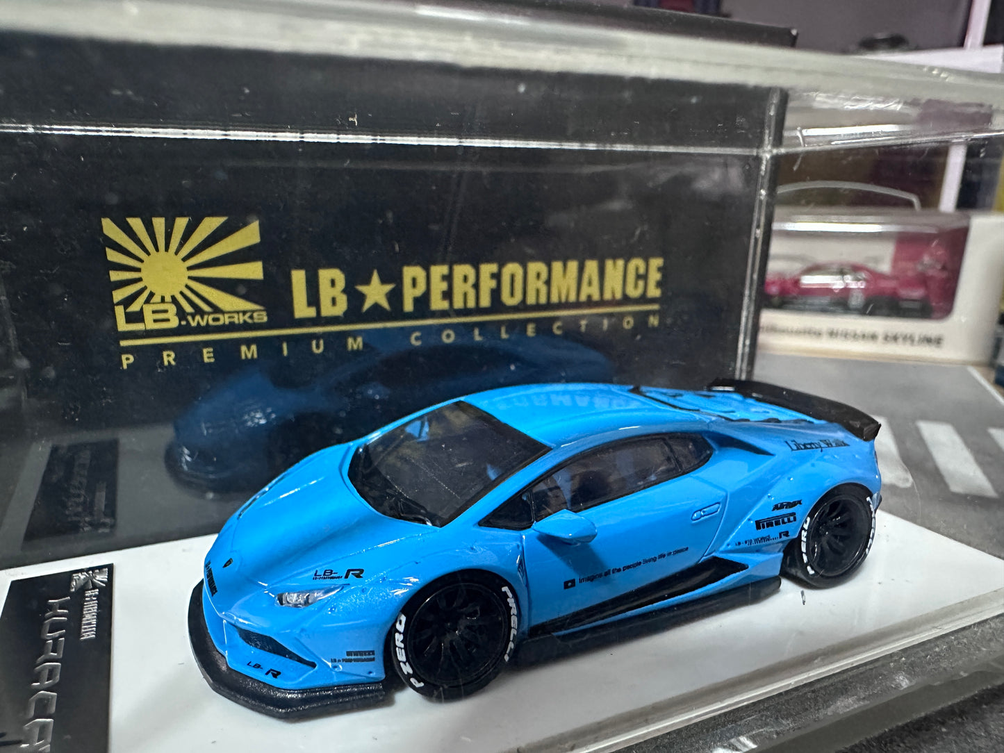 LB PERFORMANCE 1:64 LIBERTY WALK LB-WORKS Huracan LP610 Blue Resin