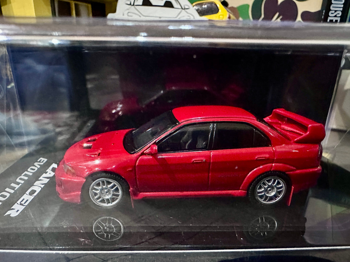 Hobby Japan Mitsubishi Lancer GSR Evolution V CP9A 1998 with Mud Flag Palmer Red HJ642032AR