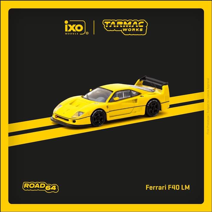 Tarmac Works Ferrari F40 LM Yellow