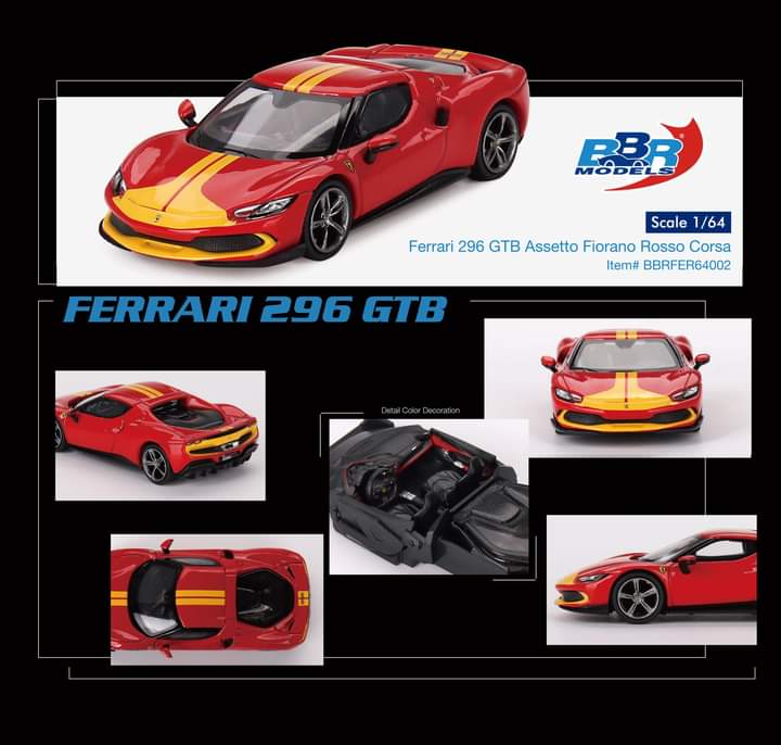 BBR Ferrari 296 GTB Assetto Fiorano Rosso Corsa