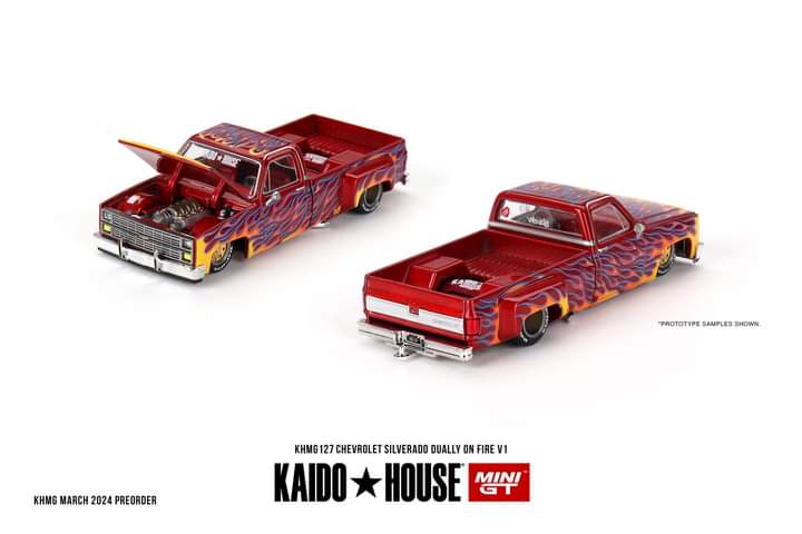 Kaido House Chevrolet Silverado Dually on Fire V1