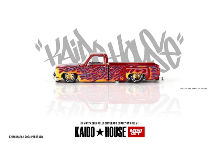 Kaido House Chevrolet Silverado Dually on Fire V1