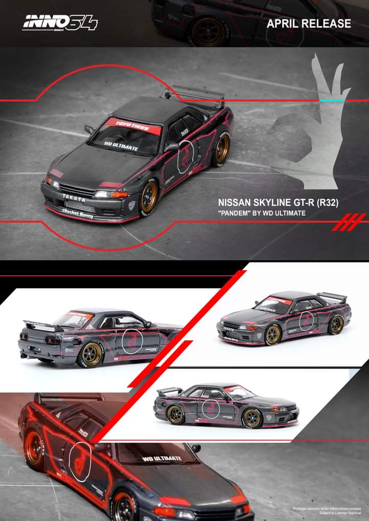 Inno64 Nissan Skyline GT-R R32 Pandem By WD Ultimate