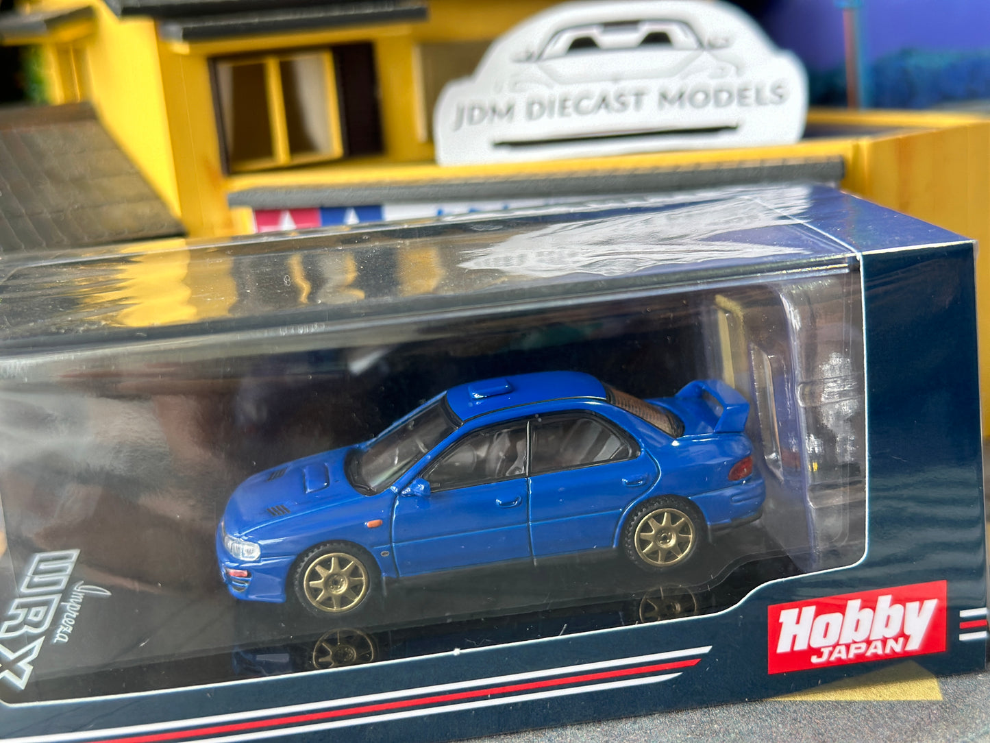 HobbyJapan Subaru Impreza WRX GC8 1992 w/ Engine Sport Blue