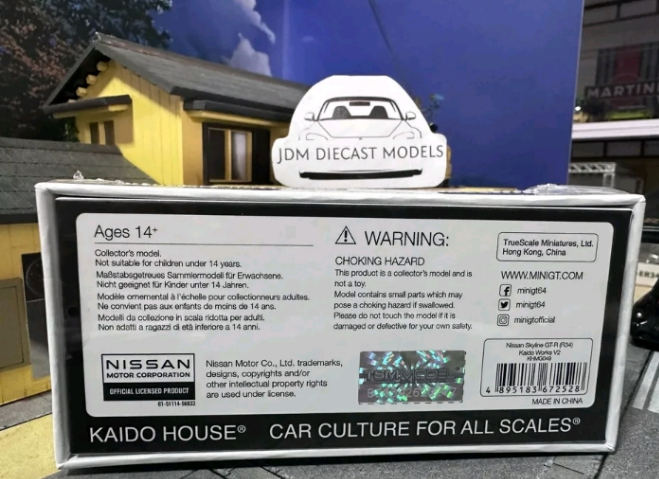 Kaido House Nissan Skyline GT-R R34 Kaido Works V1 KHMG049 Sealed White