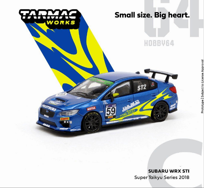 Tarmac Works Subaru Impreza WRX STI Super Taikyu Series 2018 T64-016-18ST59