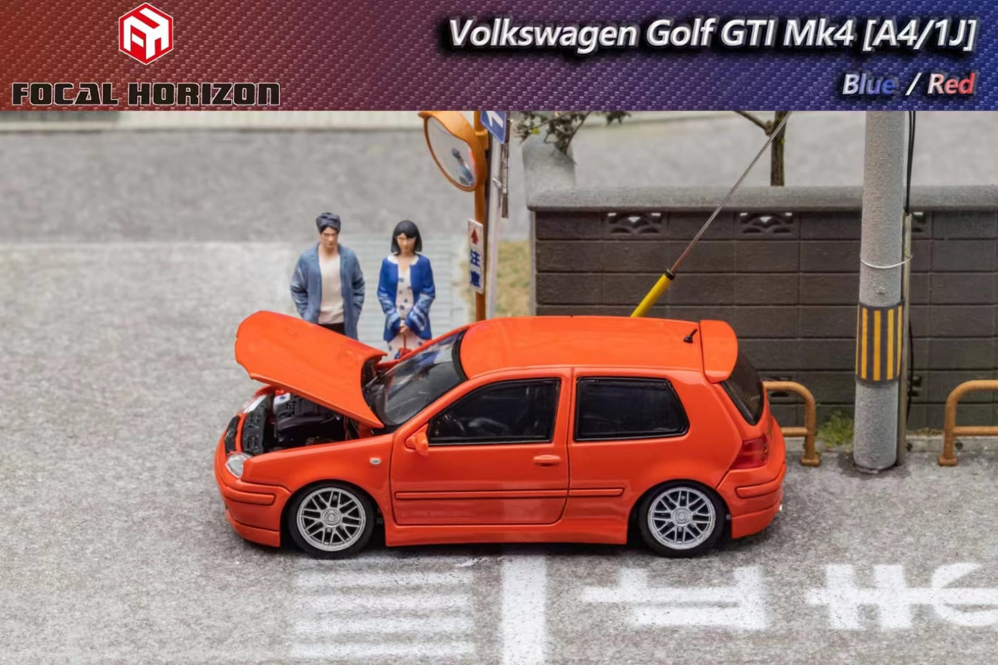Preorder Focal Horizon VW Golf GTI Mk4Blue / Orange-Red"