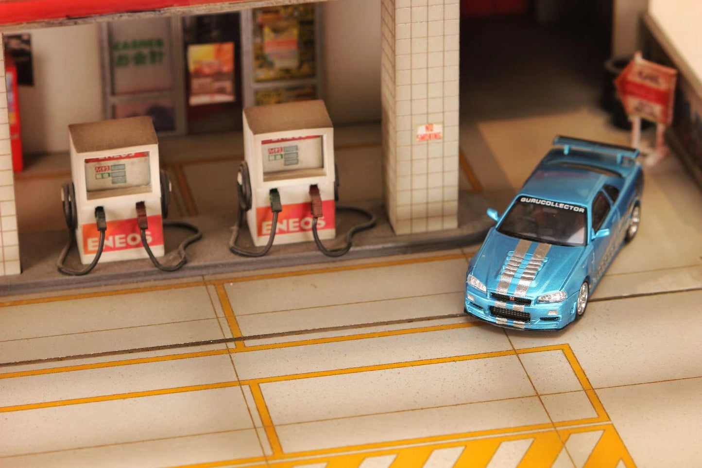 Stance Hunters Skyline GT-R R34 Z-tune Gurucollector Chrome Blue
