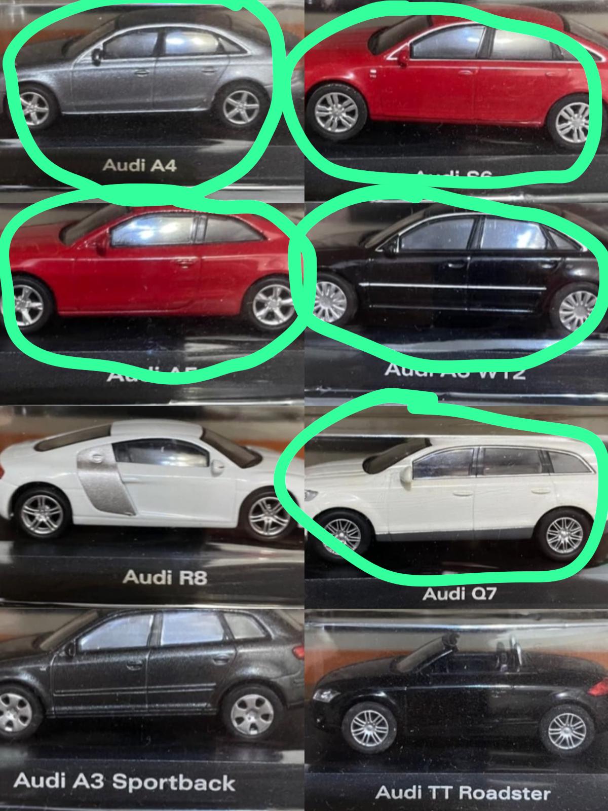 Kyosho Audi Assortment * 1 + White Estima