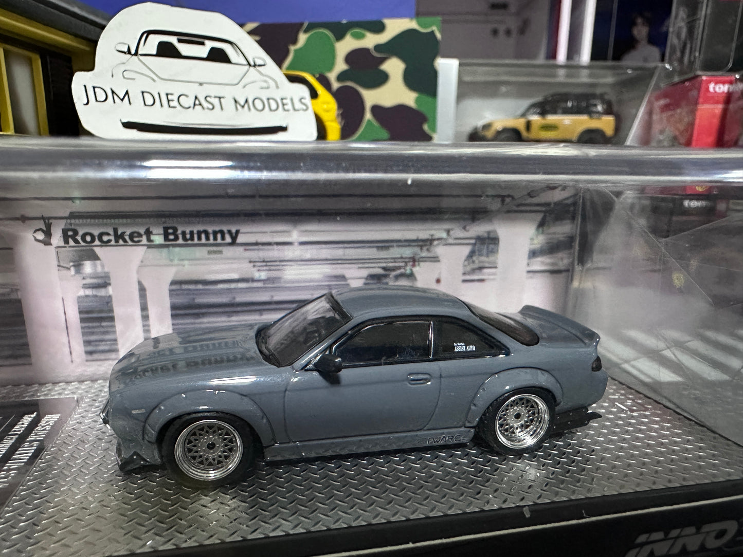 Inno64 Nissan Silvia S14 Rocket Bunny BOSS Aero Grey