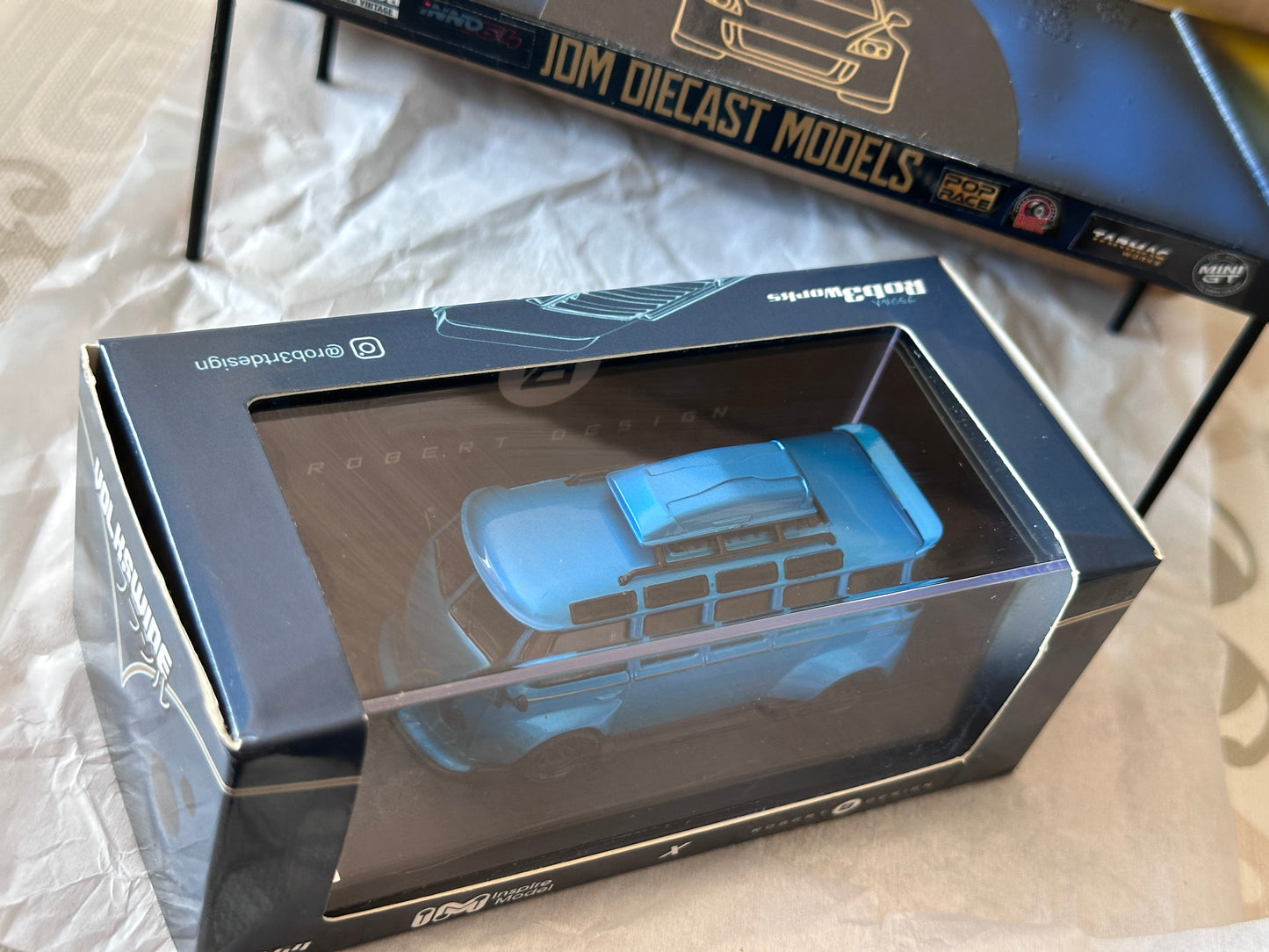 Inspire Model Volkswagen Kombi Camper Van Blue Robert Design-Model