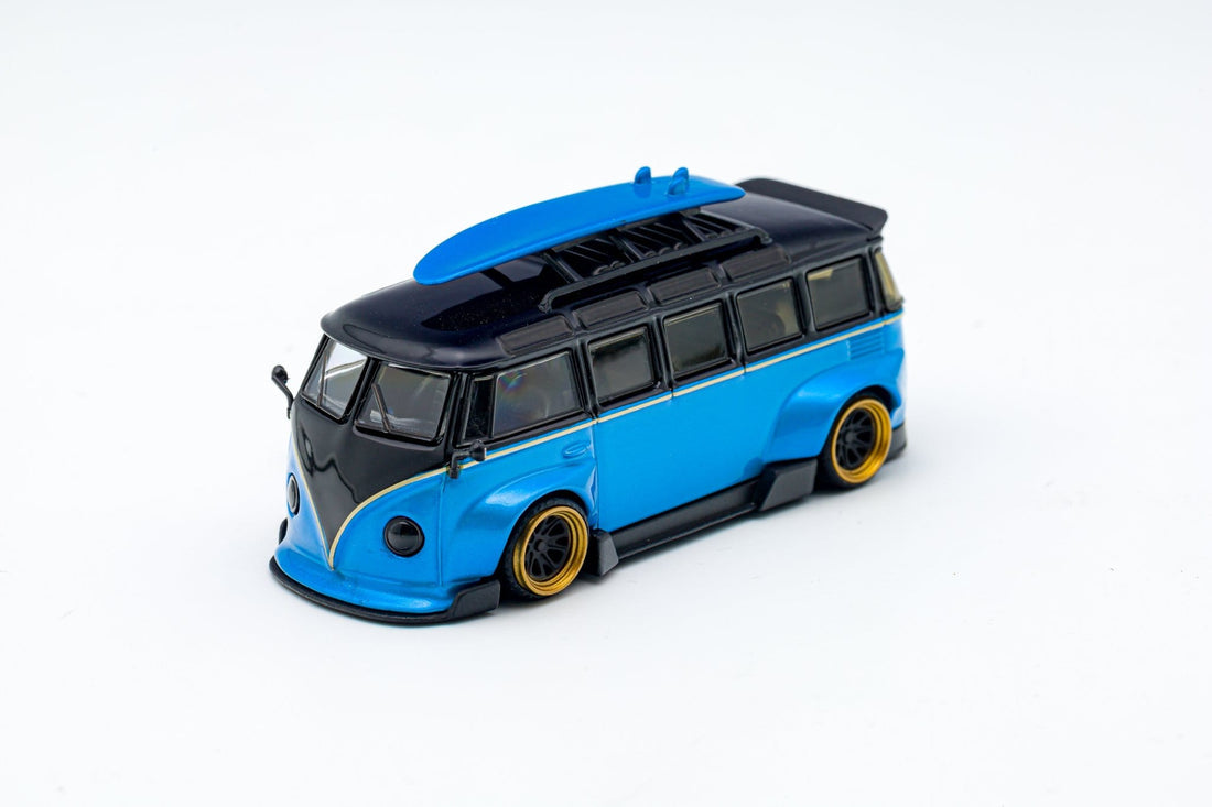 Inspire Model Volkswagen Kombi Camper Van Black and Blue Robert Design-Model