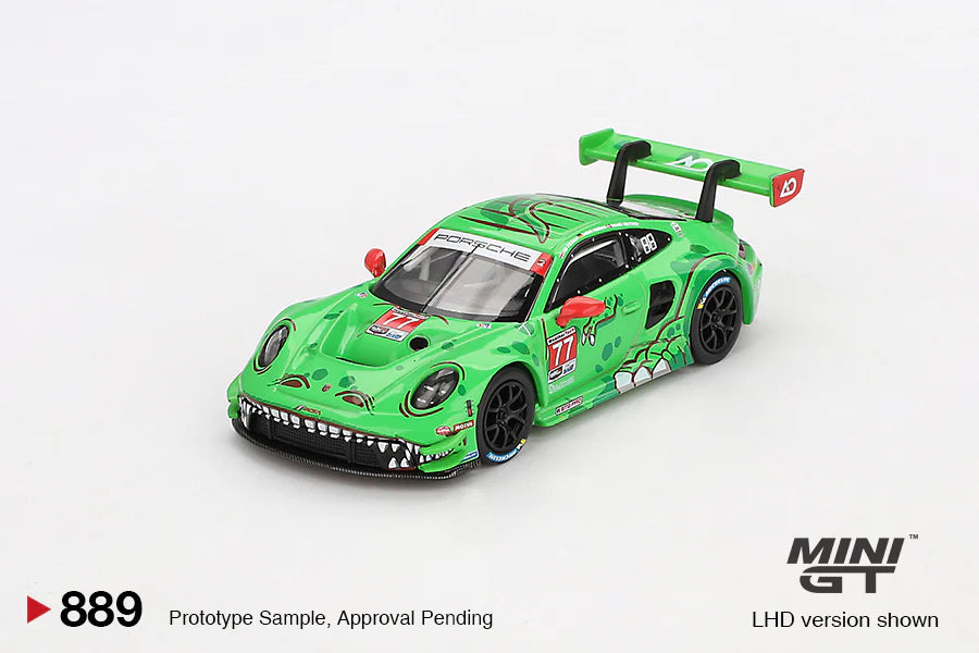 Mini GT Porsche 911 GT3 R #77 2024 IMSA Daytona 24 Hrs GTD Pro 2nd Place AO Racing MGT00889