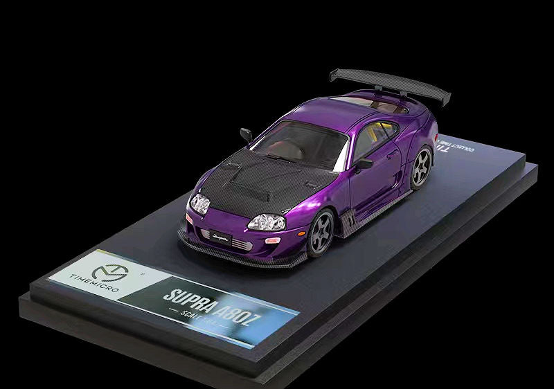 TimeMicro 1/64 Toyota Supra A80Z Purple with Carbon hood