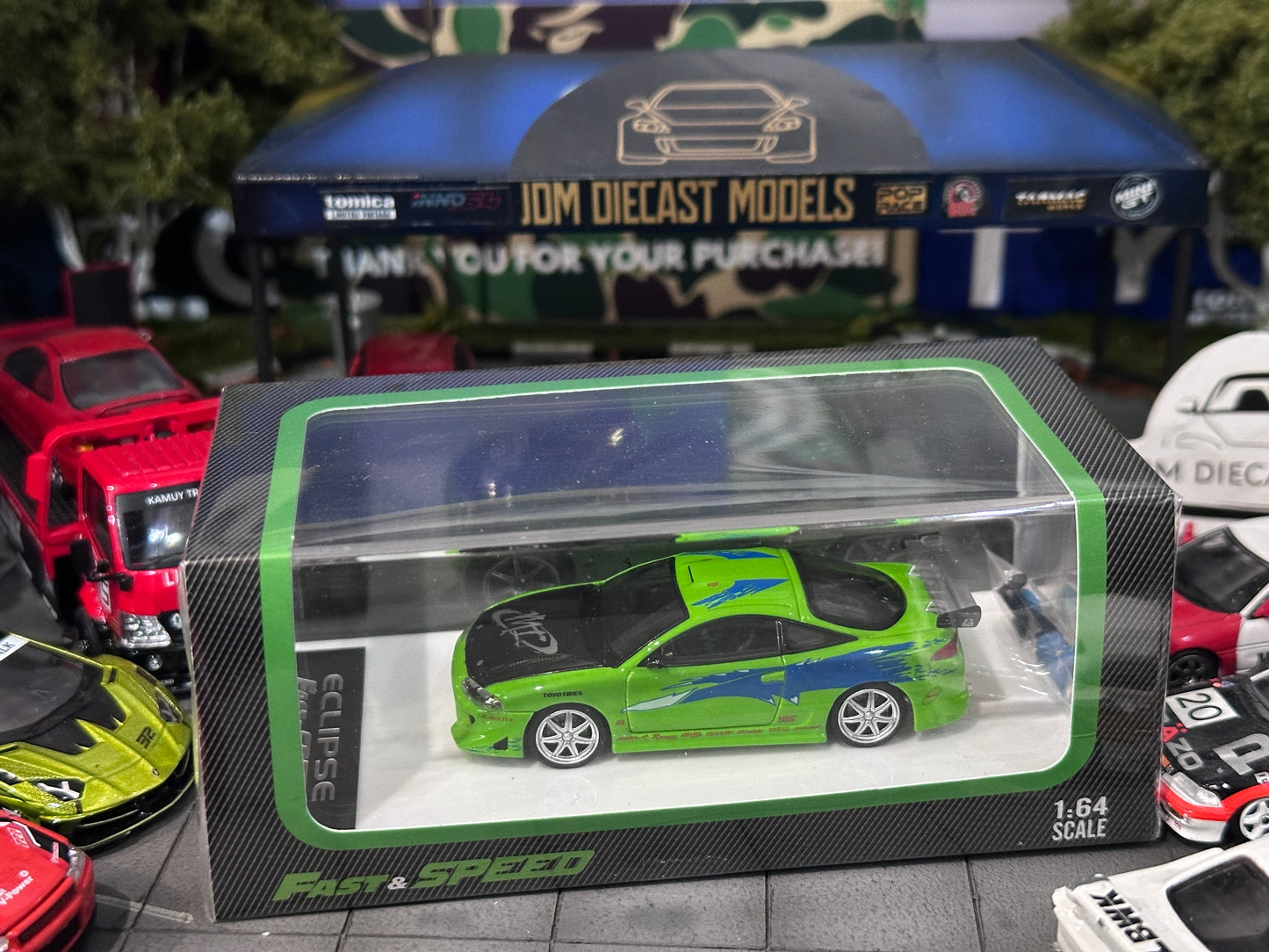 Fast & Speed Eclipse FNF Green with Figure August