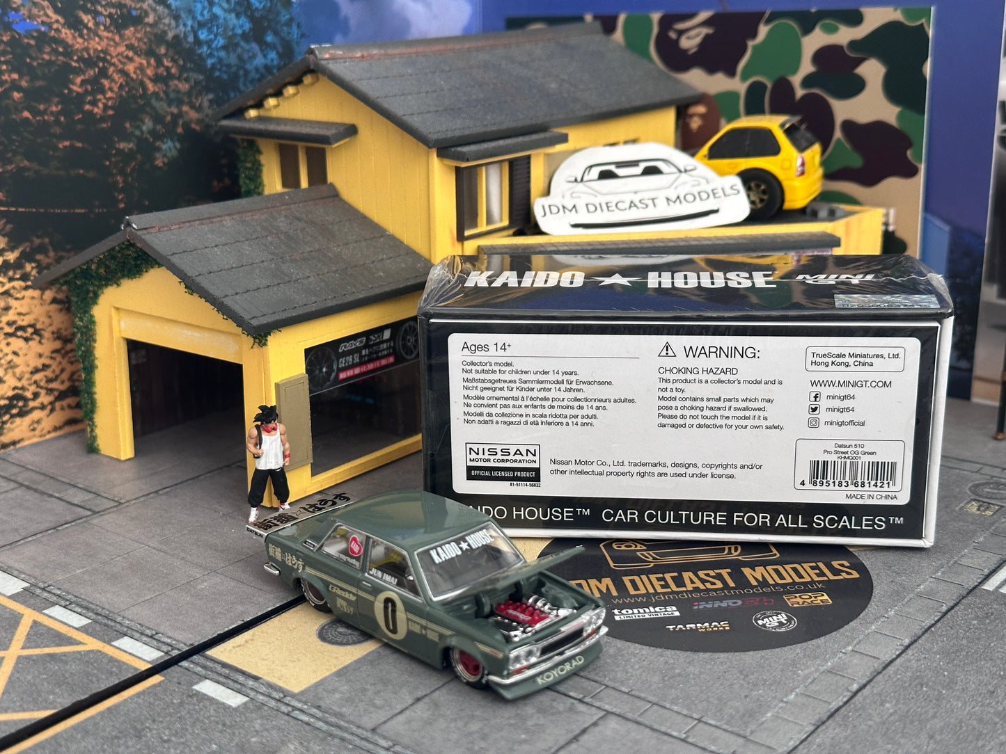Kaido House * Mini GT Datsun 510 Pro Street SK510 Green KHMG001
