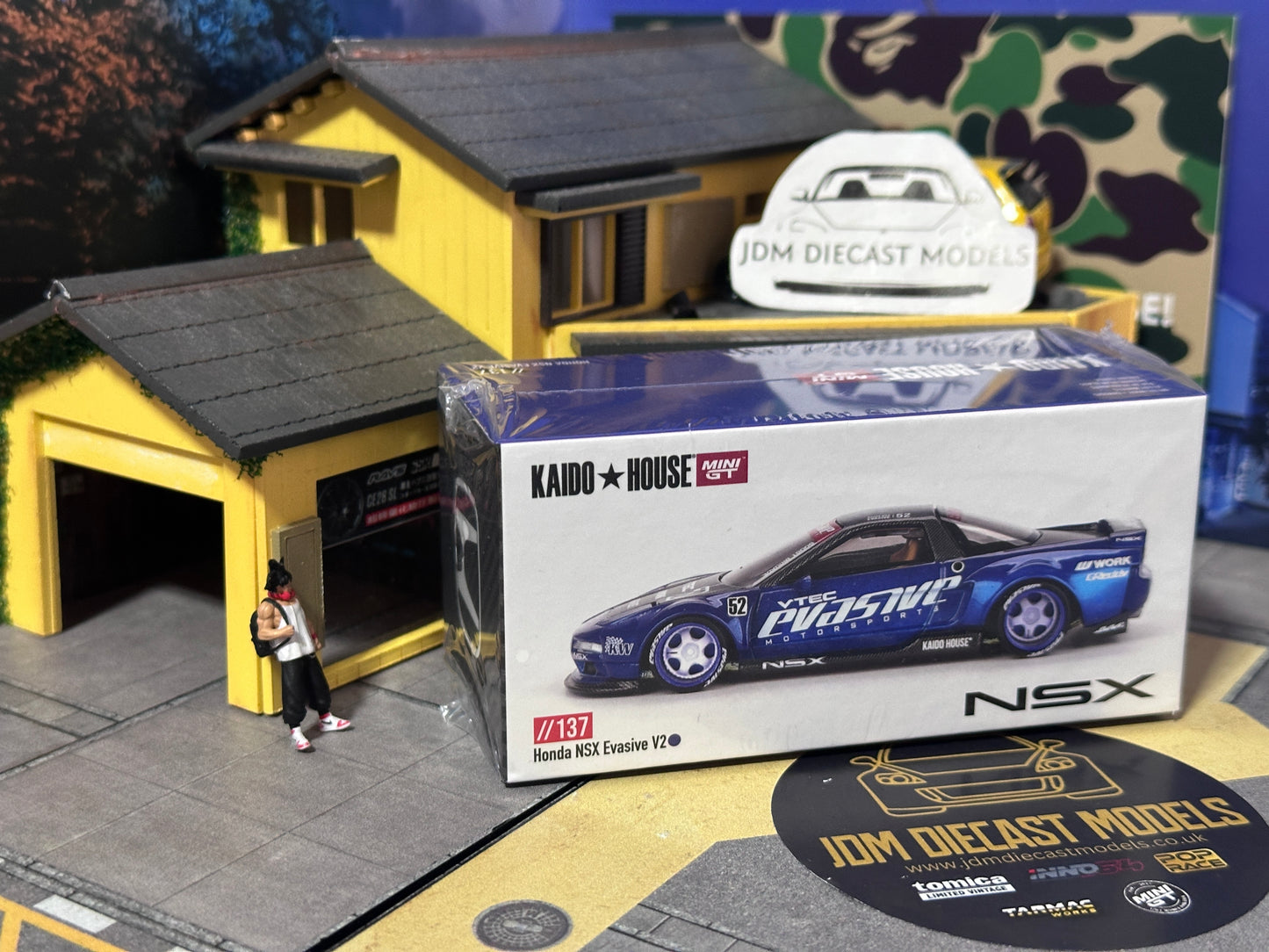 Kaido House X MINI GT HONDA NSX Evasive V2 Blue KHMG137