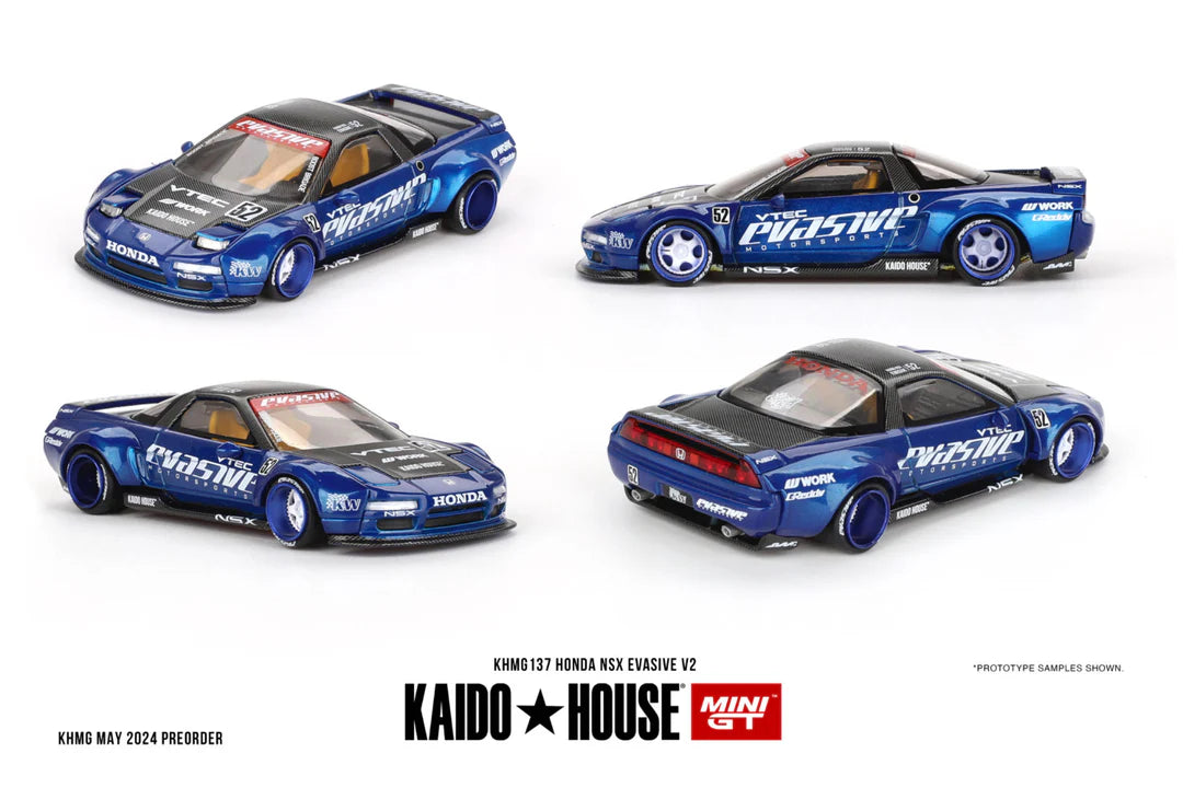 Kaido House X MINI GT HONDA NSX Evasive V2 Blue KHMG137