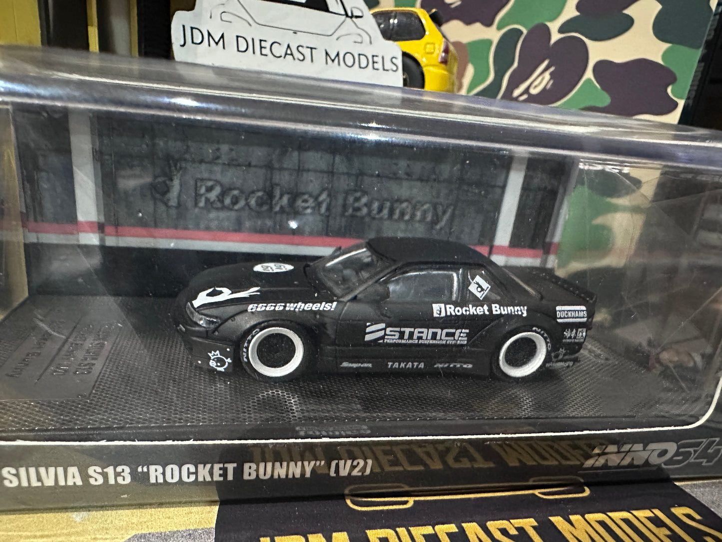 Inno64 Nissan Silvia S13 Rocket Bunny V2 - Matte Black