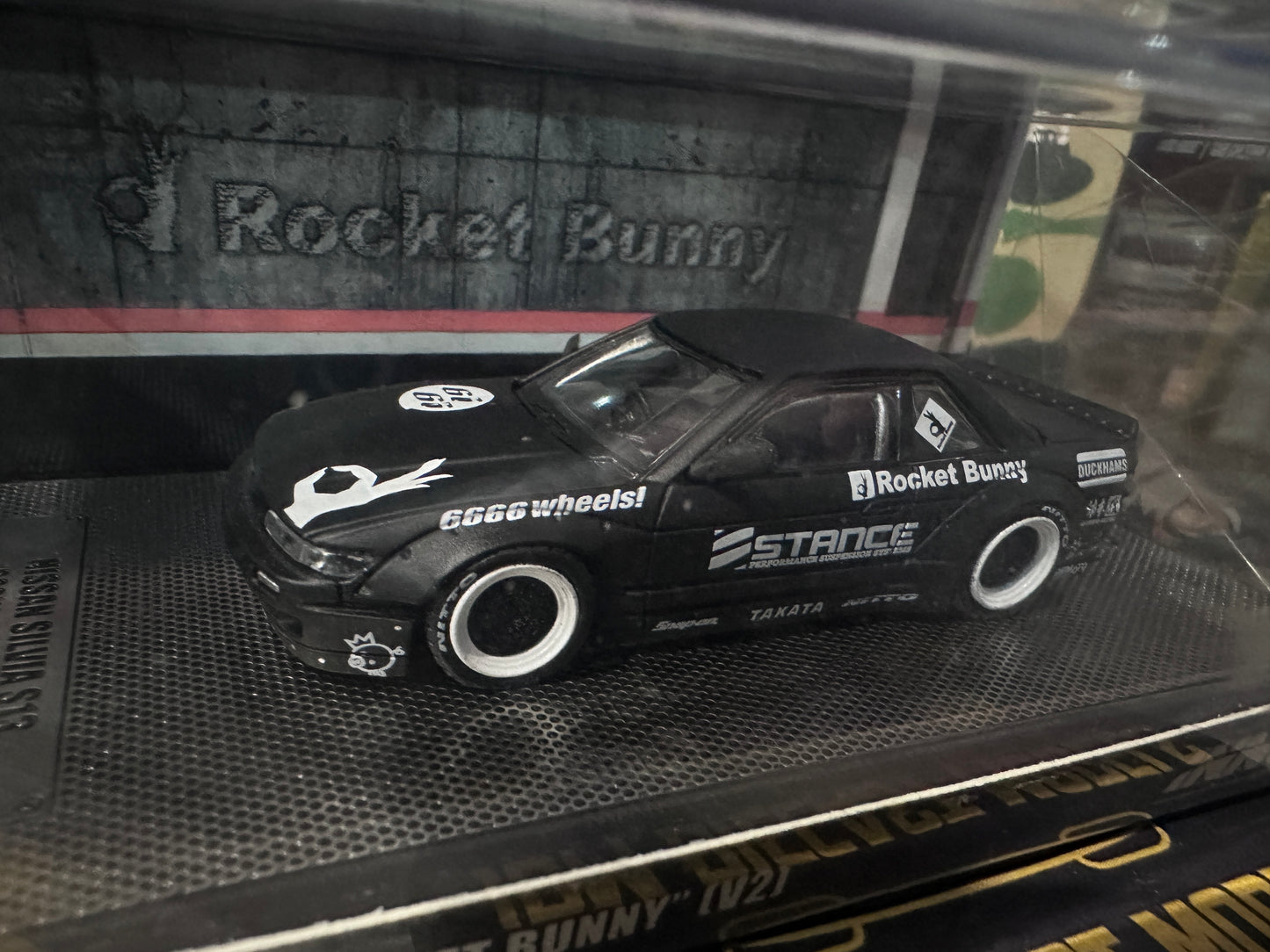 Inno64 Nissan Silvia S13 Rocket Bunny V2 - Matte Black
