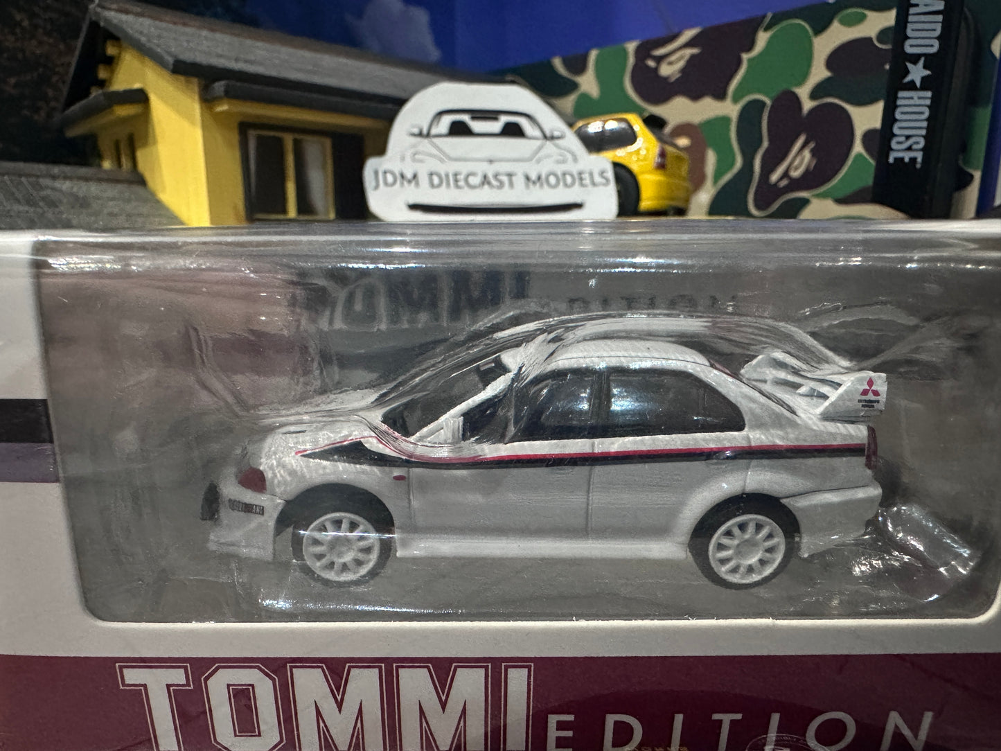 BMC 1/64 Mitsubishi Lancer Evolution VI White Tommi Edition RHD 64B0414