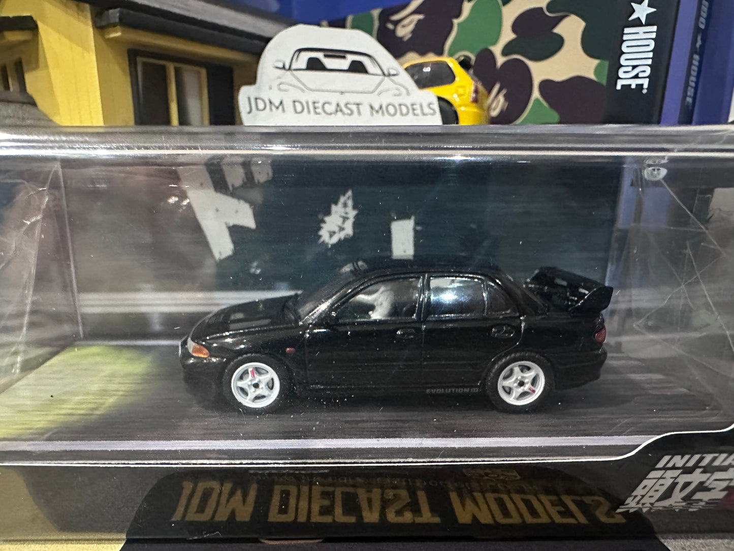 Hobby Japan Mitsubishi Lancer RS Evolution III Initial D VS.Ryosuke Takahashi w/Kyoichi Sudo Figure