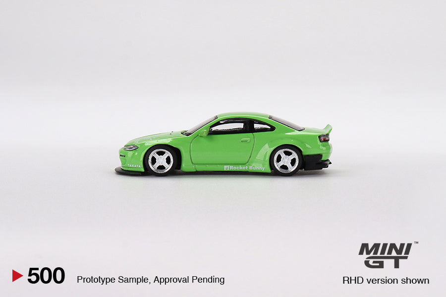 Mini GT Nissan Silvia (S15) Rocket Bunny (Green) MGT00500