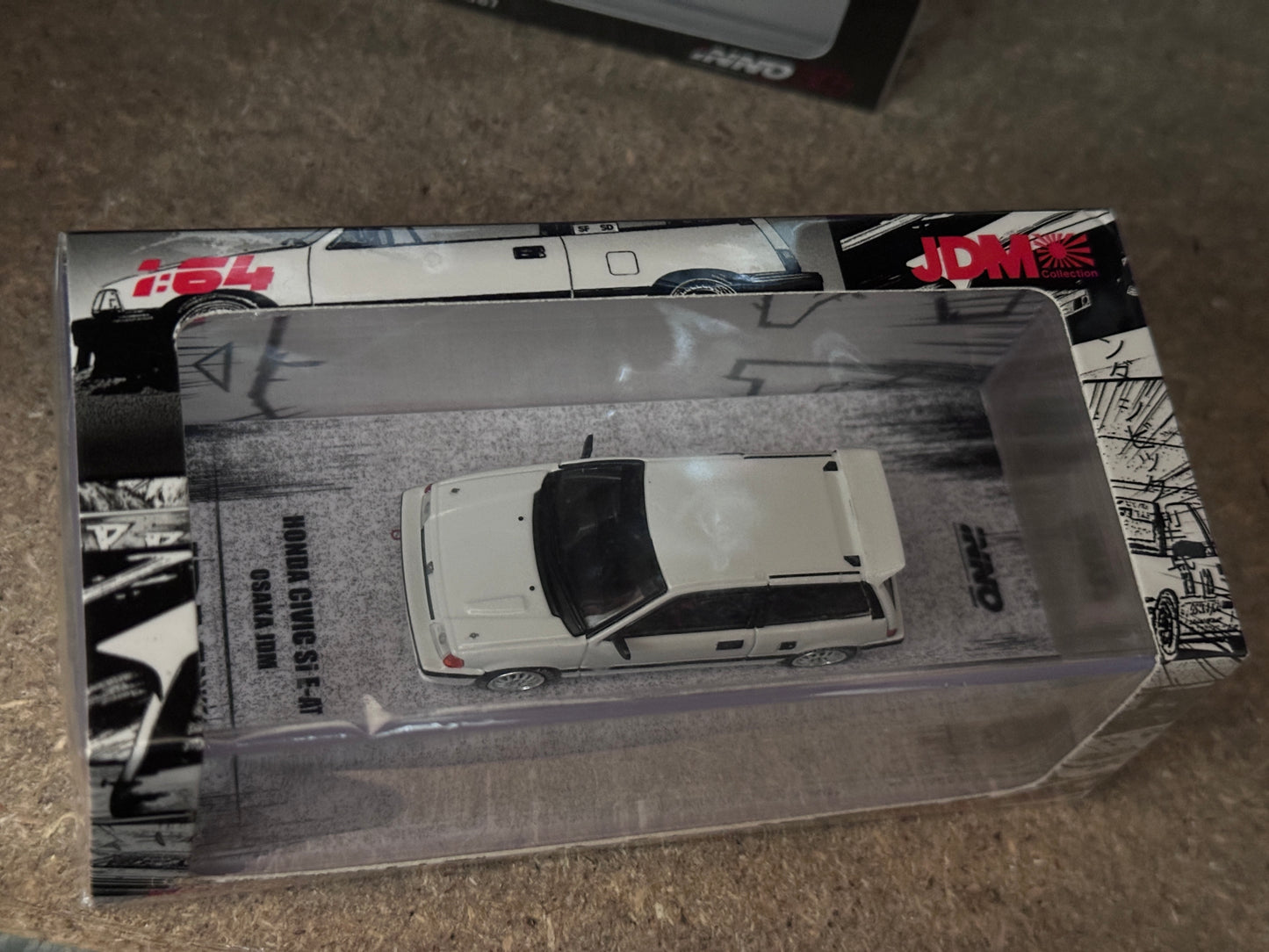 Inno64 Honda Civic Si E-AT White "Osaka JDM" - JDM07