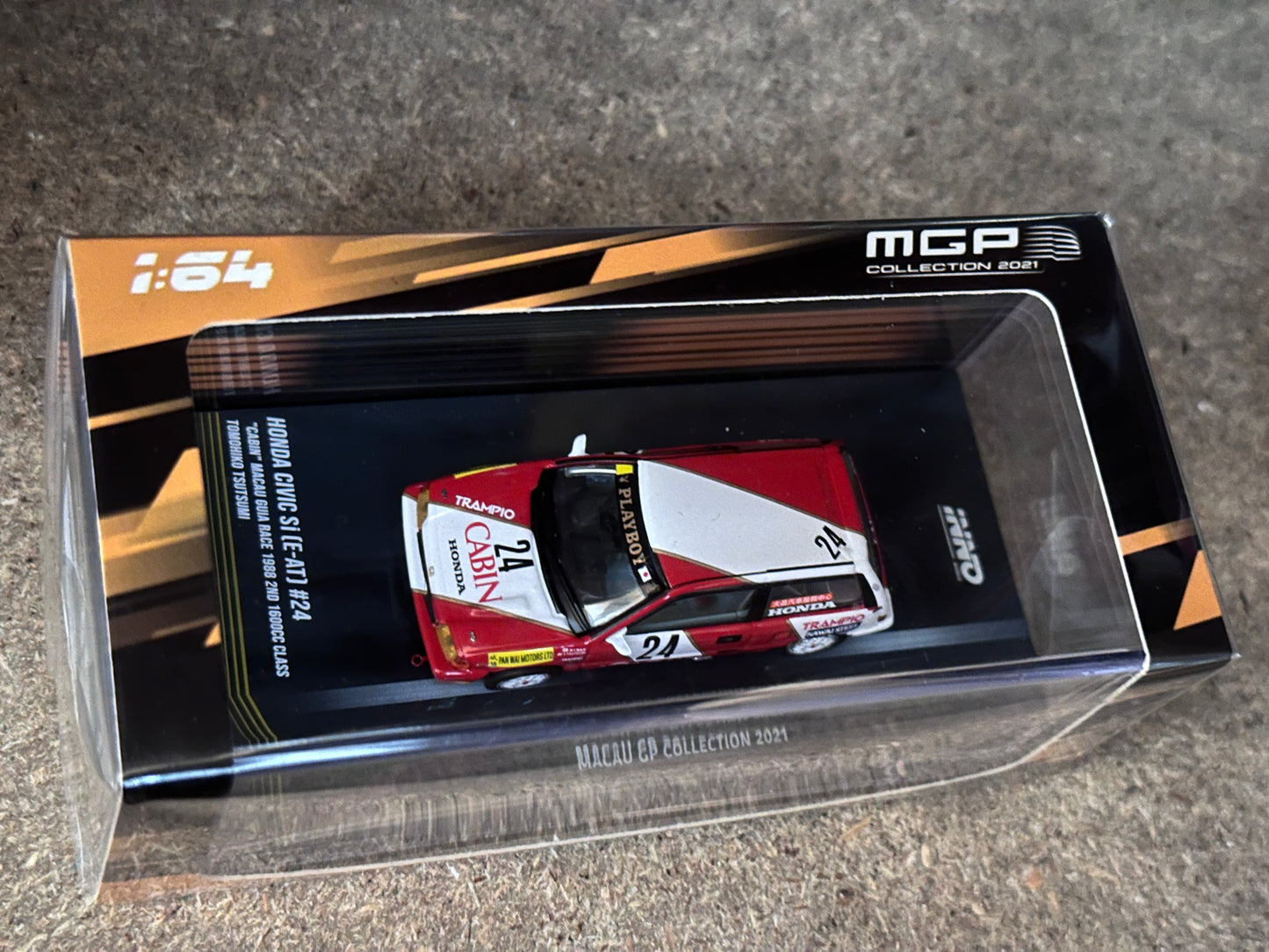 Inno64 Honda Civic Si E-AT #24 "Cabin" Macau Guia Race 1988 2nd 1600cc Class - Tomohiko Tsutsumi