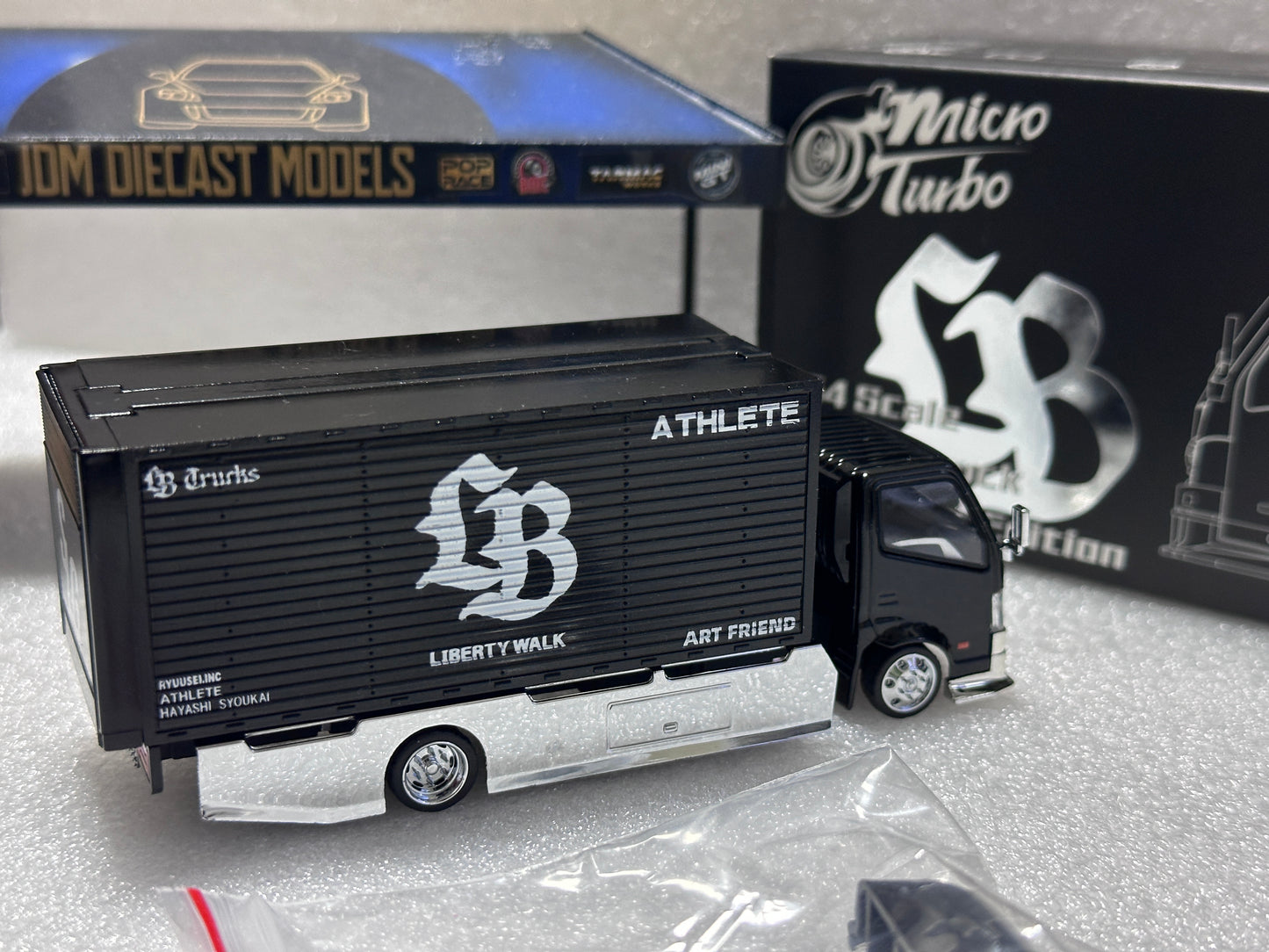 Micro Turbo Custom Truck AIT Limited Edition Black and Silver LBWK MT6404B9