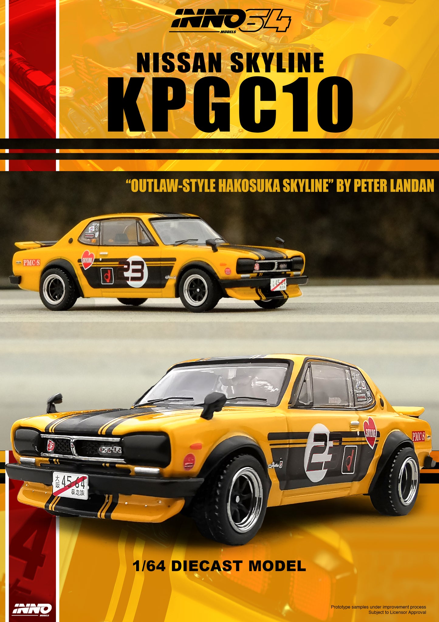 INNO64 Die-cast NISSAN SKYLINE 2000 GT-R (KPGC10)