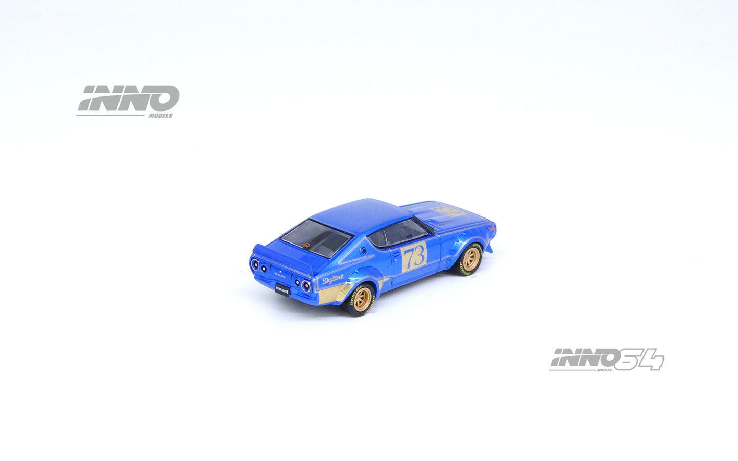 INNO 1/64 Die-cast NISSAN SKYLINE 2000 GT-R (KPGC110) Racing Concept Blue