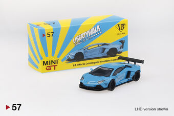 Mini GT LB★WORKS Lamborghini Aventador Light Blue