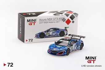 Mini GT Acura NSX GT3 #93 "Statue of Liberty" 2017 IMSA Watkins Glen