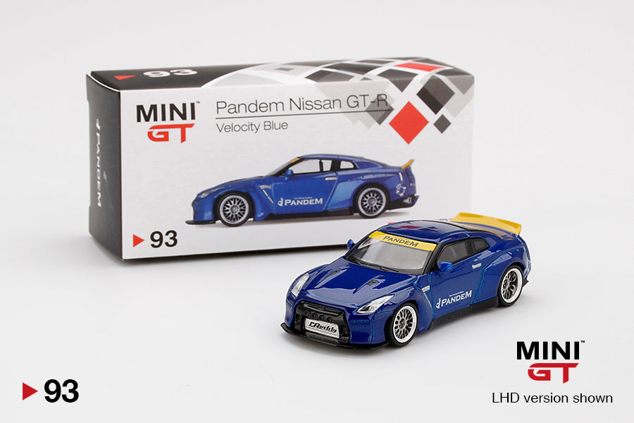 Mini GT Pandem Nissan GT-R (R35) Velocity Blue Duck Tail MGT00093