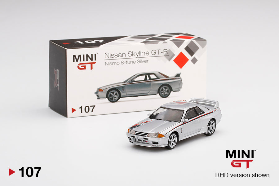 Mini GT Nissan GT-R R32 Nismo S-Tune Silver
