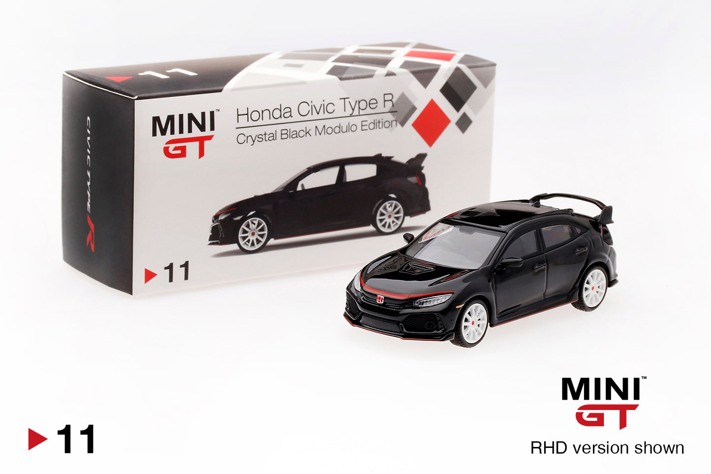 Mini GT Honda Civic Type R (FK8) Crystal Black Modulo Edition
