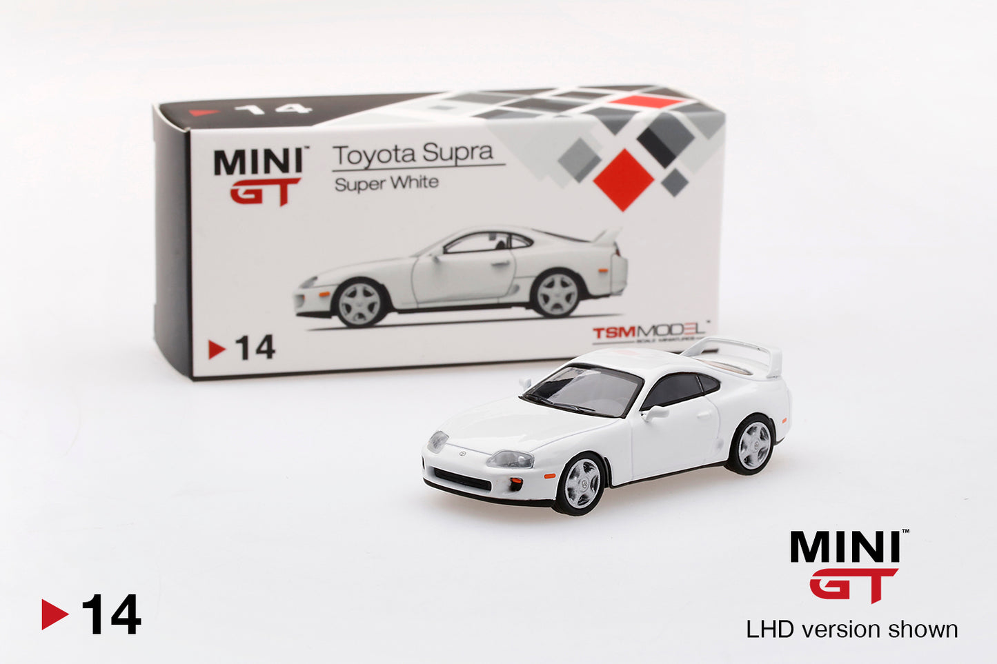 Mini GT Toyota Supra (JZA80) Super White