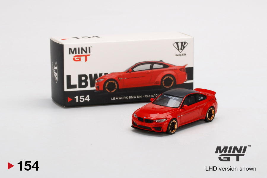 Mini GT LB★WORKS BMW M4 Red w/ Copper Wheel
