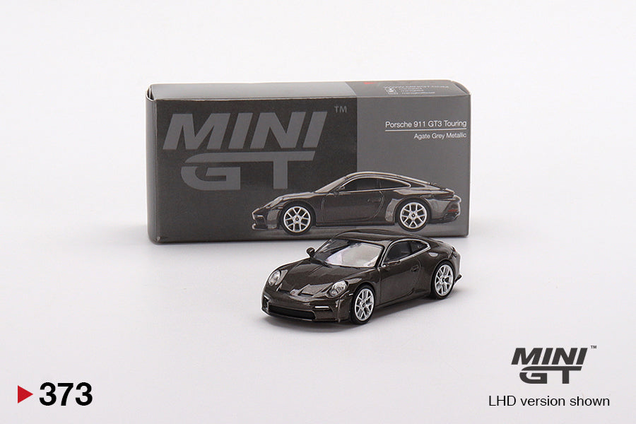 MiniGT Porsche 911 (992) GT3 Touring Agate Grey Metallic