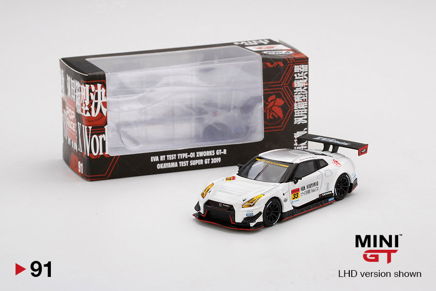 Mini GT x PopRace Eva RT Test Type-01 X Works GT-R 33 Test Car SUPER GT GT300 201