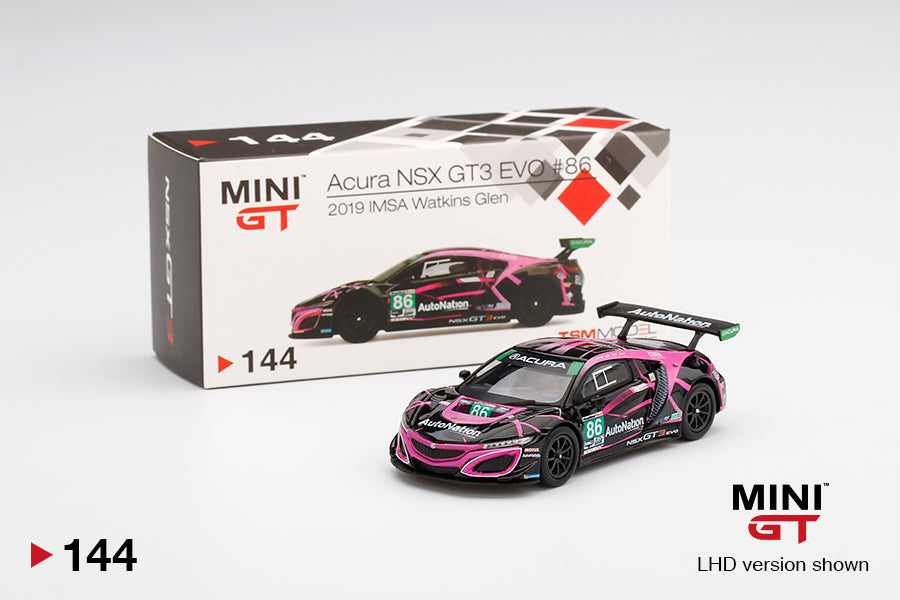 Mini GT Acura NSX GT3 EVO 86 2019 IMSA Watkins Glen Class Winner