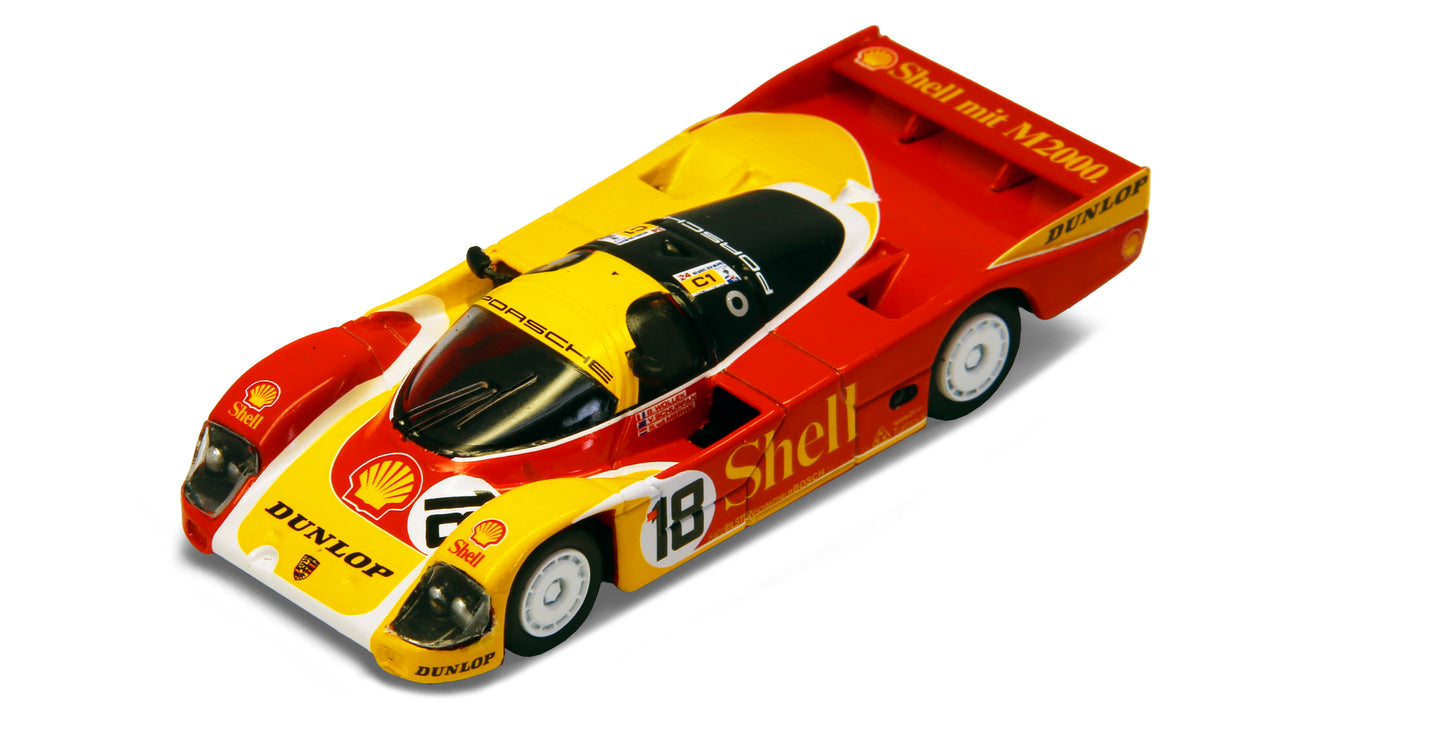 SPARKY 1/64 DIECAST Porsche 962C SHELL COMBO - Le Mans 1988 #18 & DUNLOP SUPERCUP H.J.STUCK 1987 #17