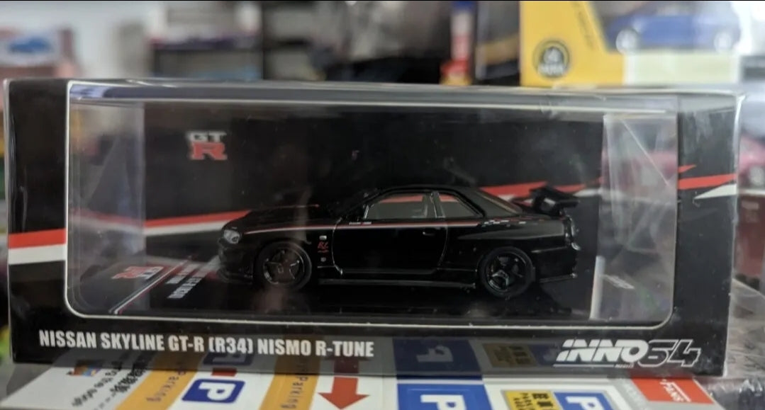 Inno64 1/64 Nissan Skyline GT-R R34 Nismo R-Tune Black