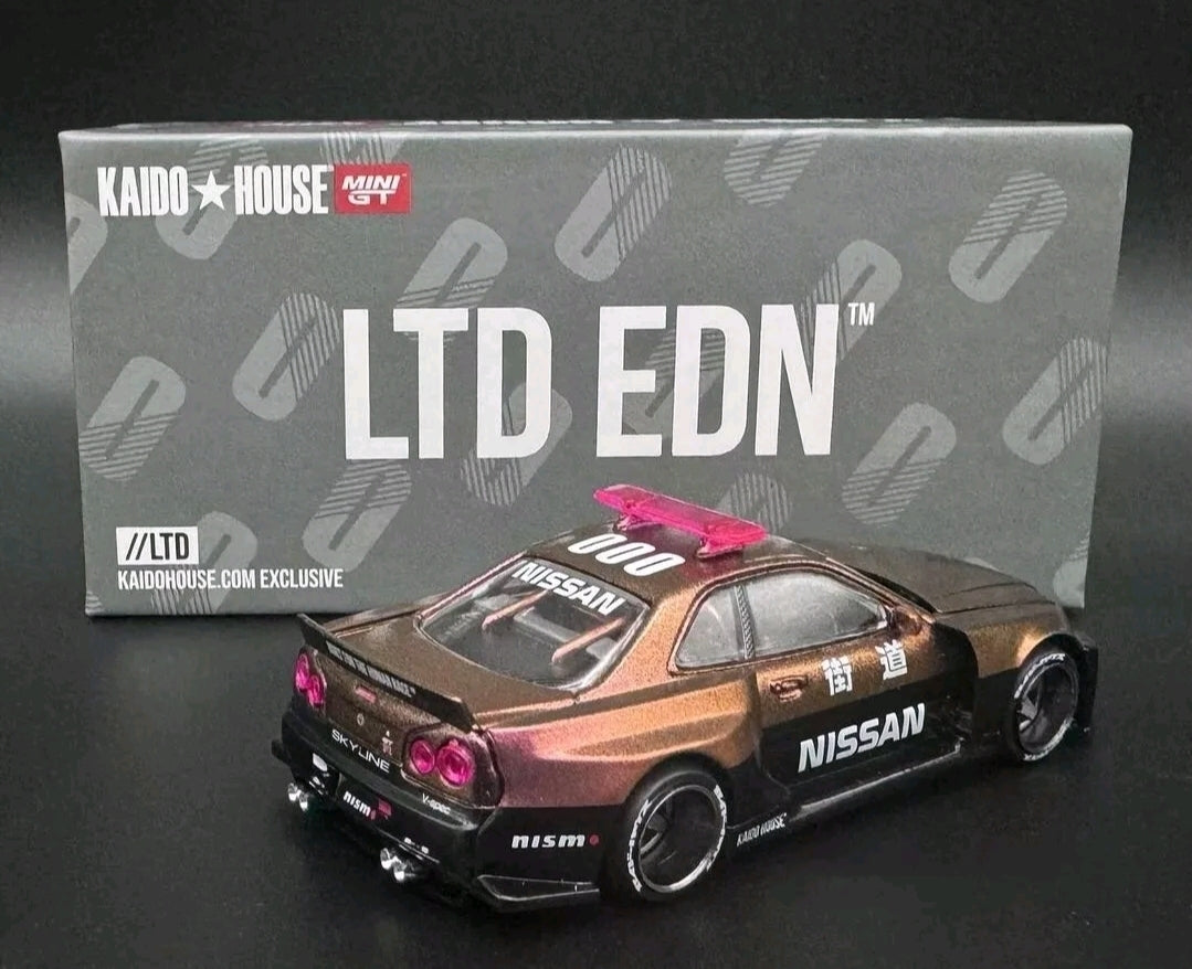 KAIDO HOUSE V2 AERO POLICE (TOKYO POP UP EXC) KHMG133 SKYLINE GT-R (R34) LTD EDN