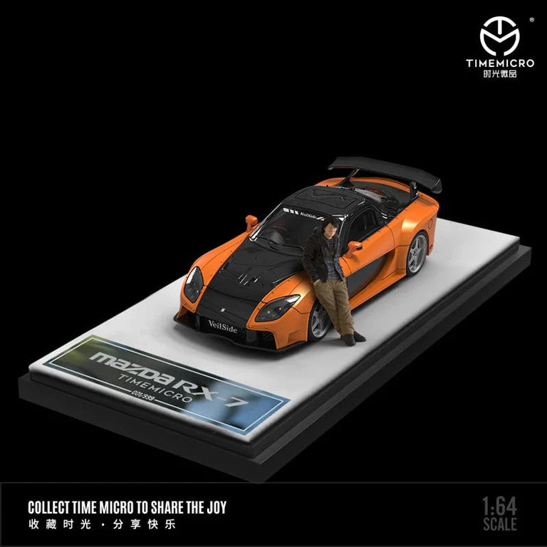 TimeMicro Mazda RX-7 Veilside with Han Figure Fast and Furious