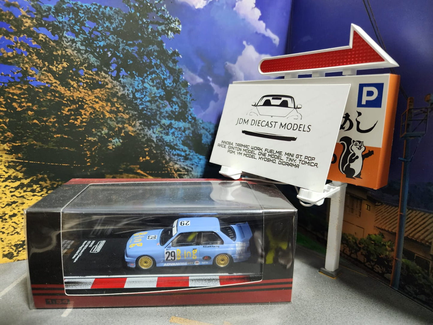 Tarmac Works BMW M3 E30 JTCC 1992 Division 2 Champion TK Company Japan Kazuo Mogi/ Sakai Obata