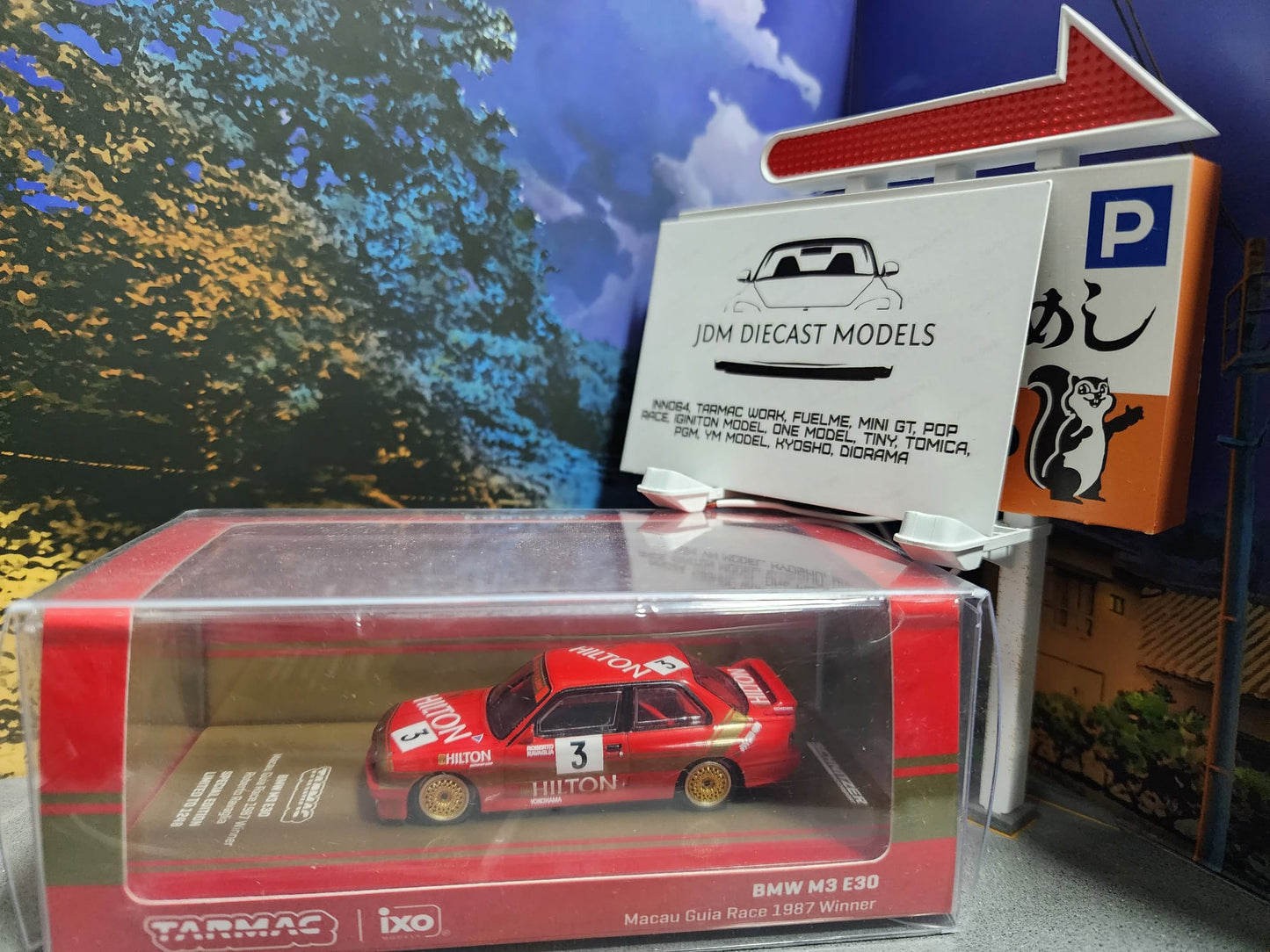 Tarmac Works BMW M3 E30 Macau Guia Race 1987 Winner Roberto Ravaglia Special Edition ixo 1248pcs
