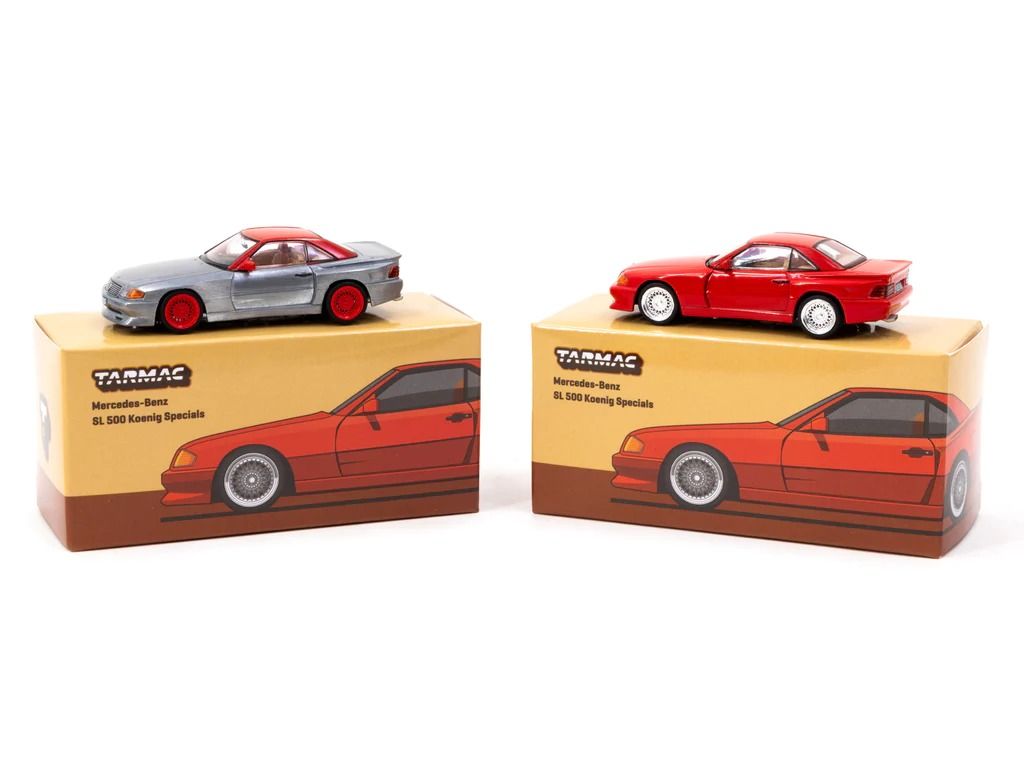 (Chase) Tarmac Works Global 64 Mercedes Benz SL 500 Koenig Specials Red T64G-045-RE